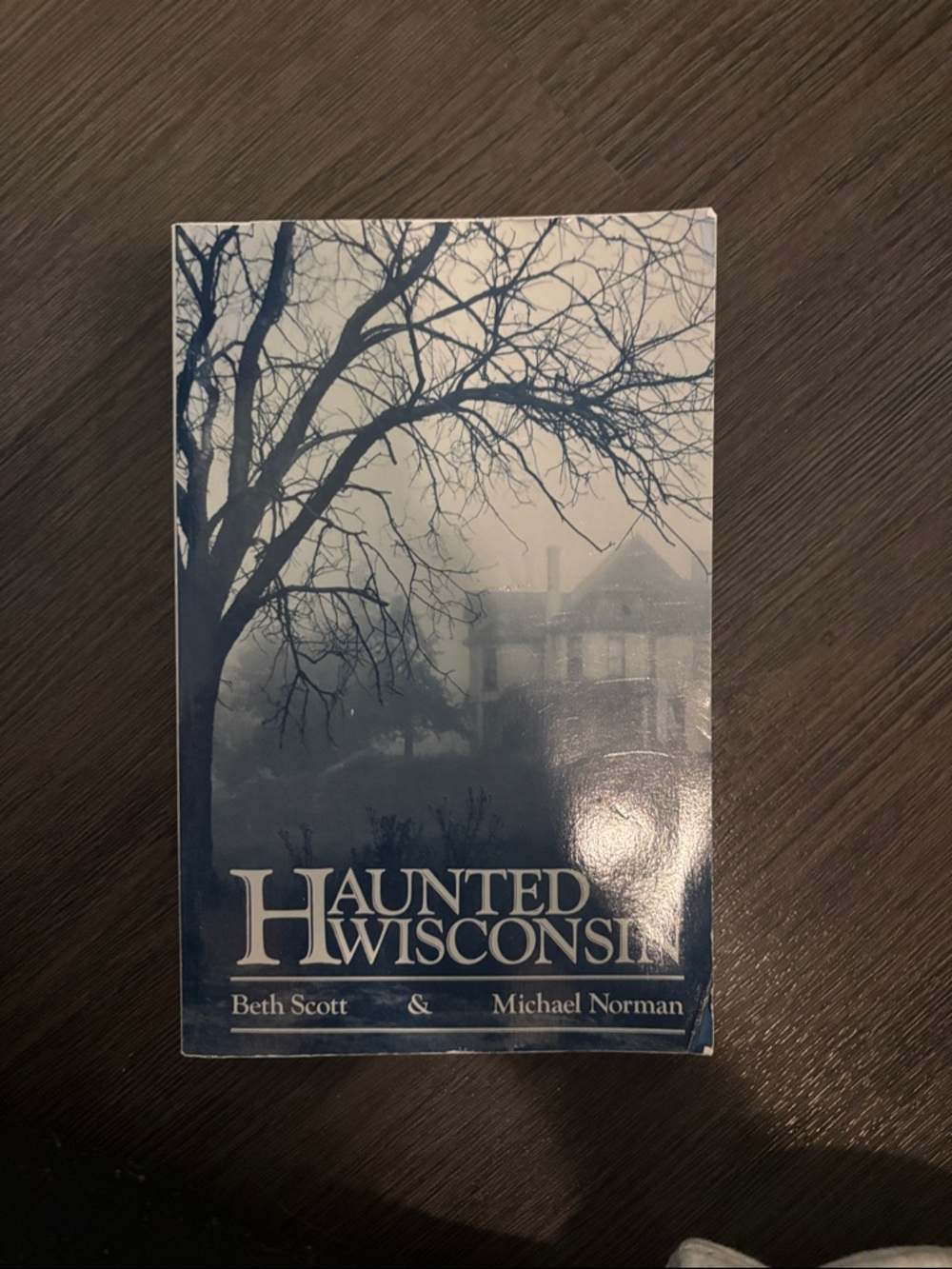 Haunted Wisconsin Decorative Book-Style Home Accent - Blue